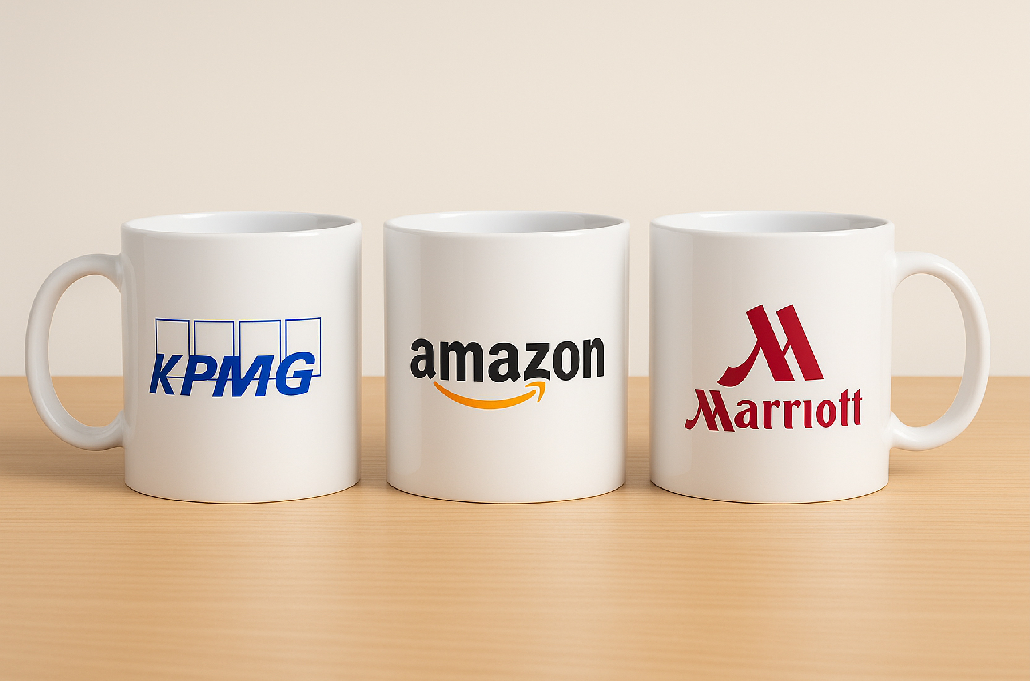Branded mugs for corporate client