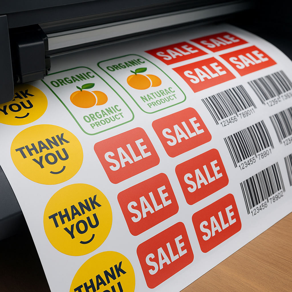 Sticker and label printing