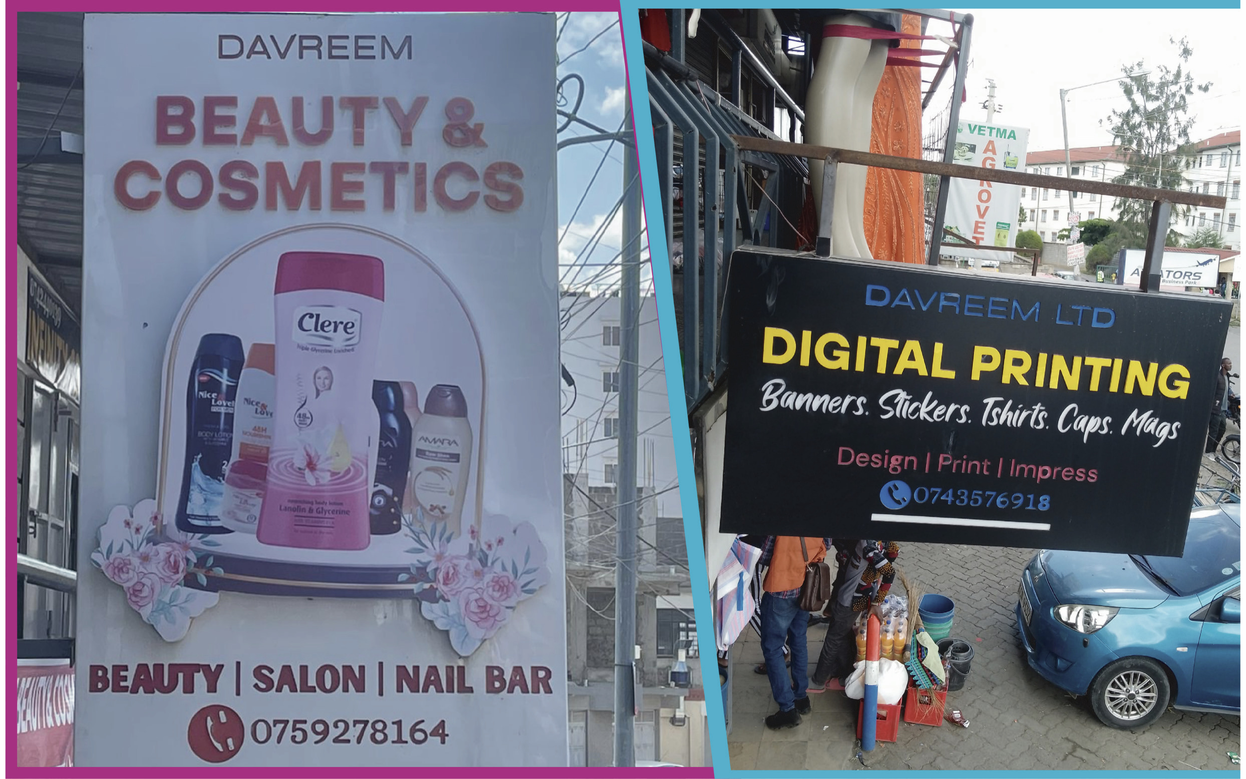 3D shopfront signage