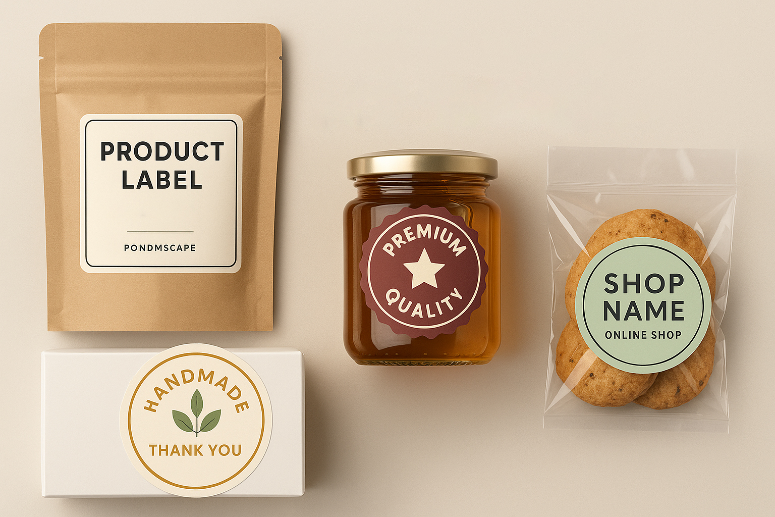 Packaging labels and stickers