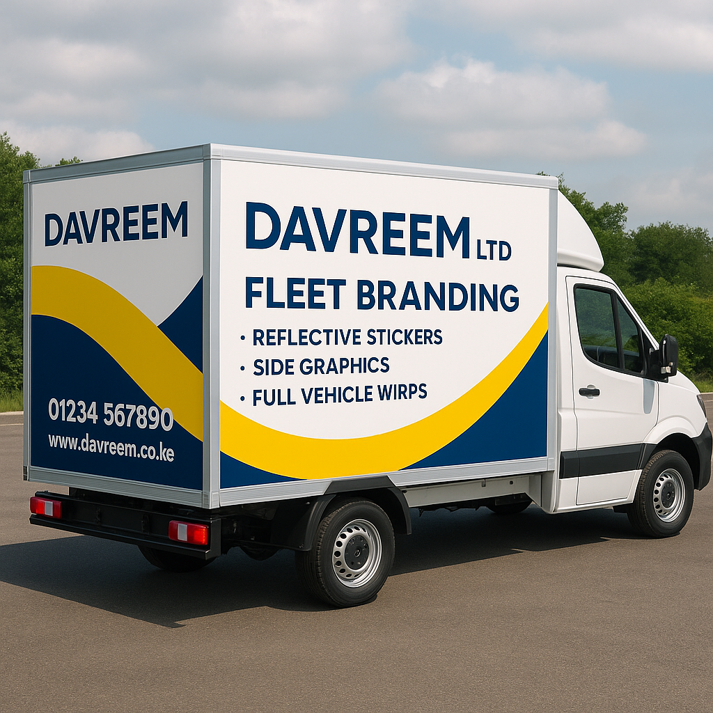 Branded delivery van